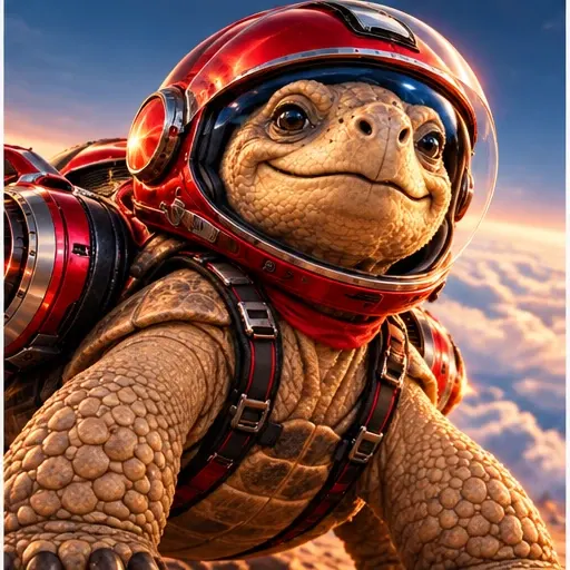 Fictional portrait of Jonathan alone wearing rocket pilot gear